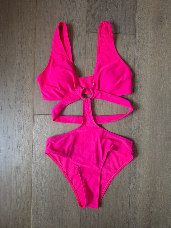 Other - Hot Pink Cutout One-Piece Swimsuit